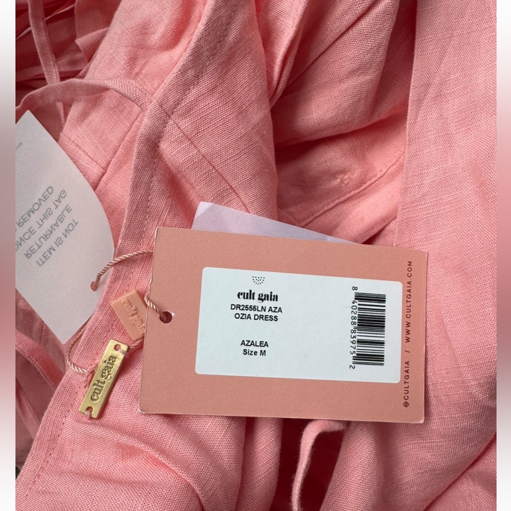 NWT Cult Gaia Ozia Linen Blend Dress - Picture 5 of 7